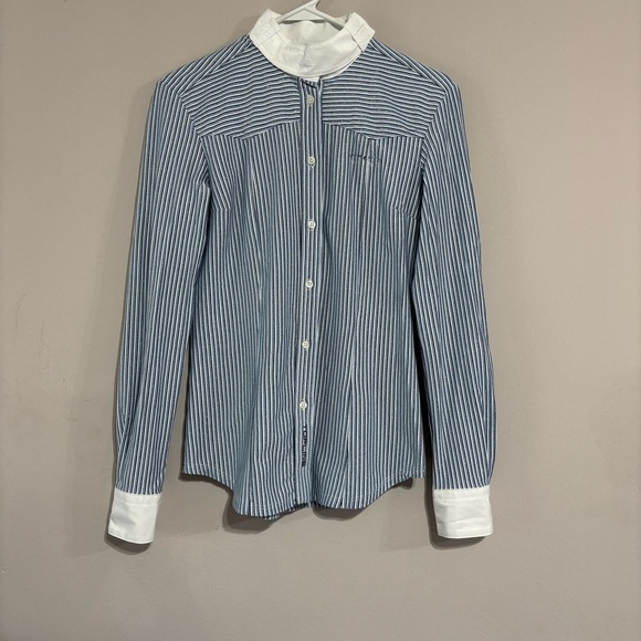 Animo Tops - ANIMO Topline Equestrian Long Sleeve Cuff Shirt- Pre-Owned - Size 42